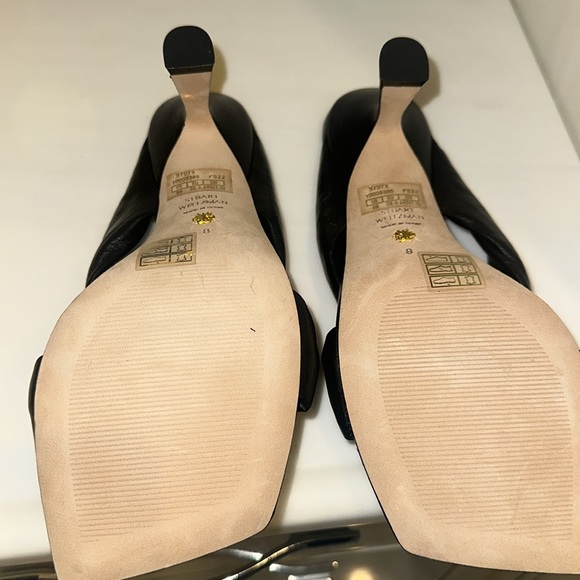 Stuart Weitzman Plays Black Knotted Mules size 8 - Picture 3 of 4